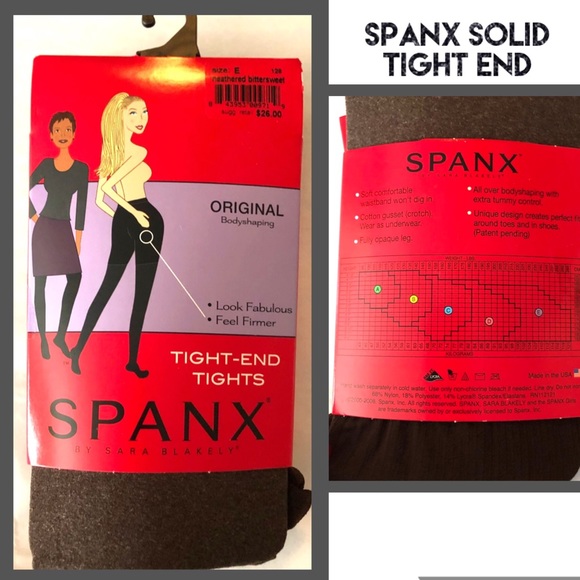 SPANX Tights Heathered Bittersweet Solid Brown - Picture 1 of 6